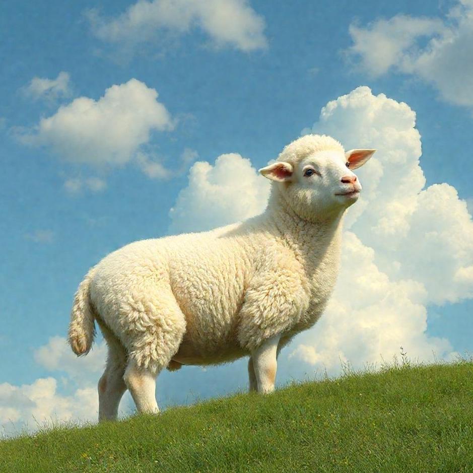 Dream : A lamb in the sky in a dream