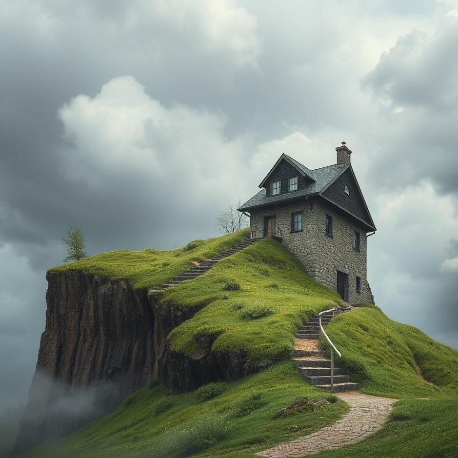 Dream : A landslide on a house in a dream