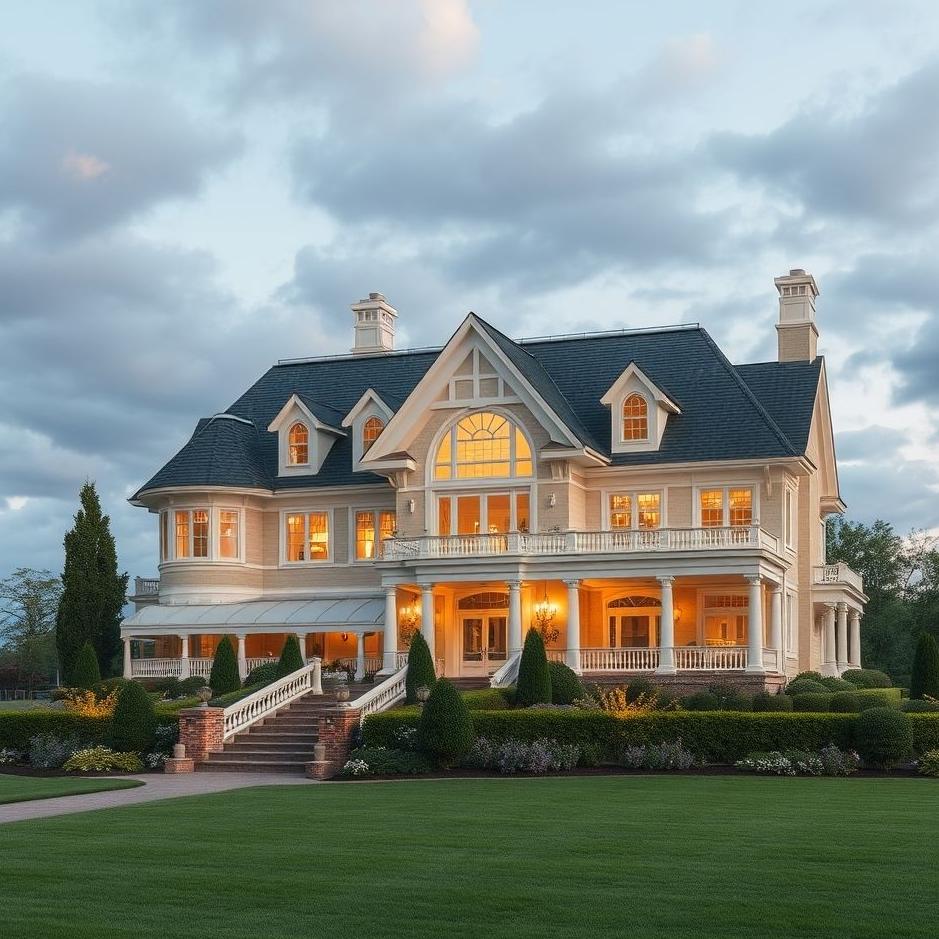 Dream : A large and beautiful house in a dream