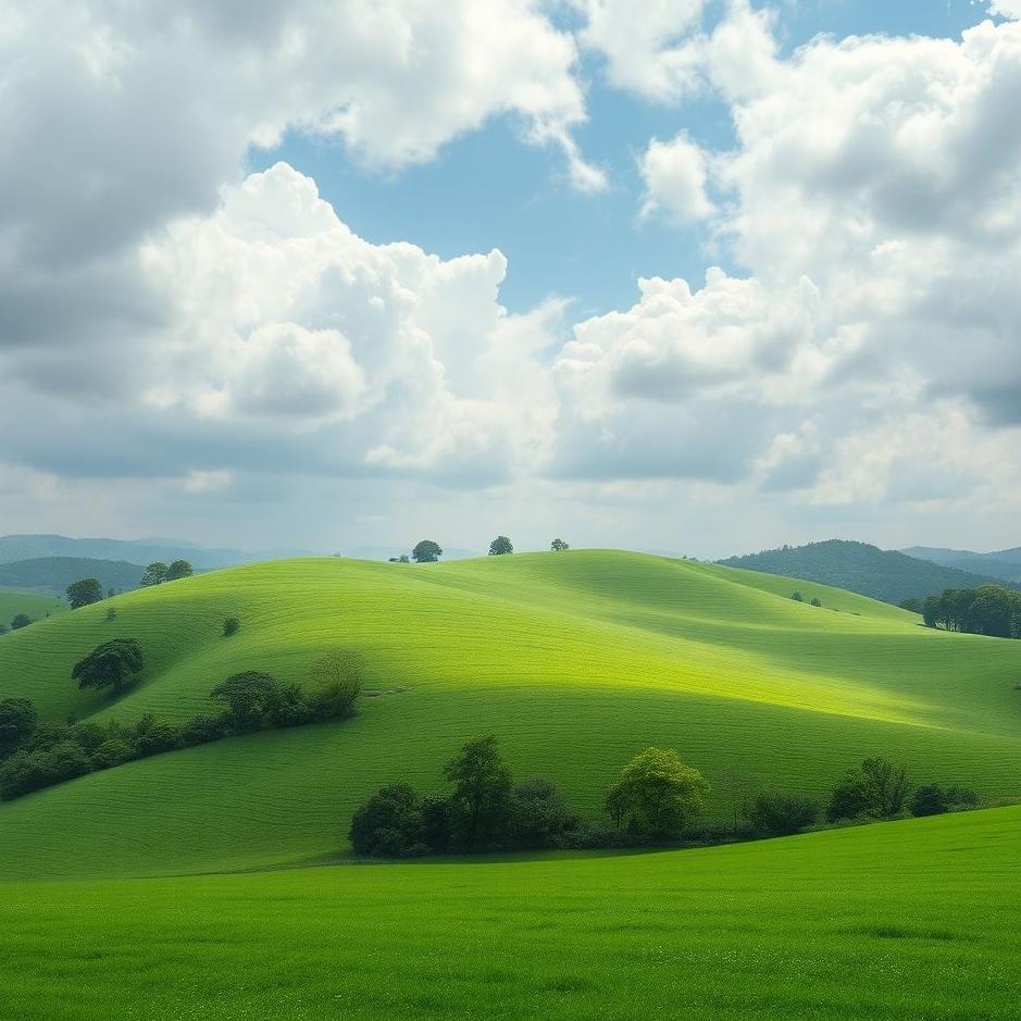 Dream : A large green area in a dream