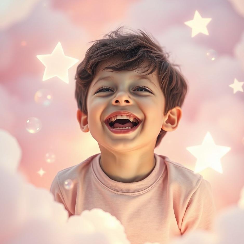 Dream : A laughing boy in a dream