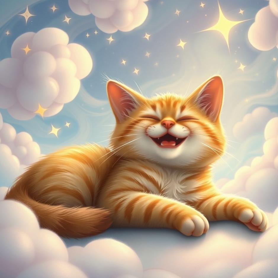 Dream : A laughing cat in a dream