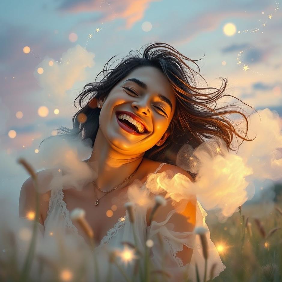 Dream : A laughing lover in a dream