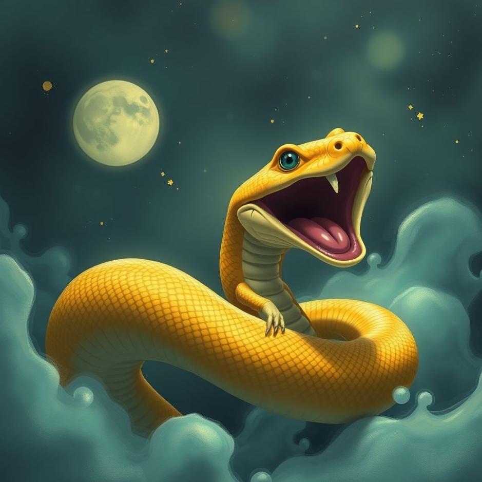 Dream : A laughing snake in a dream