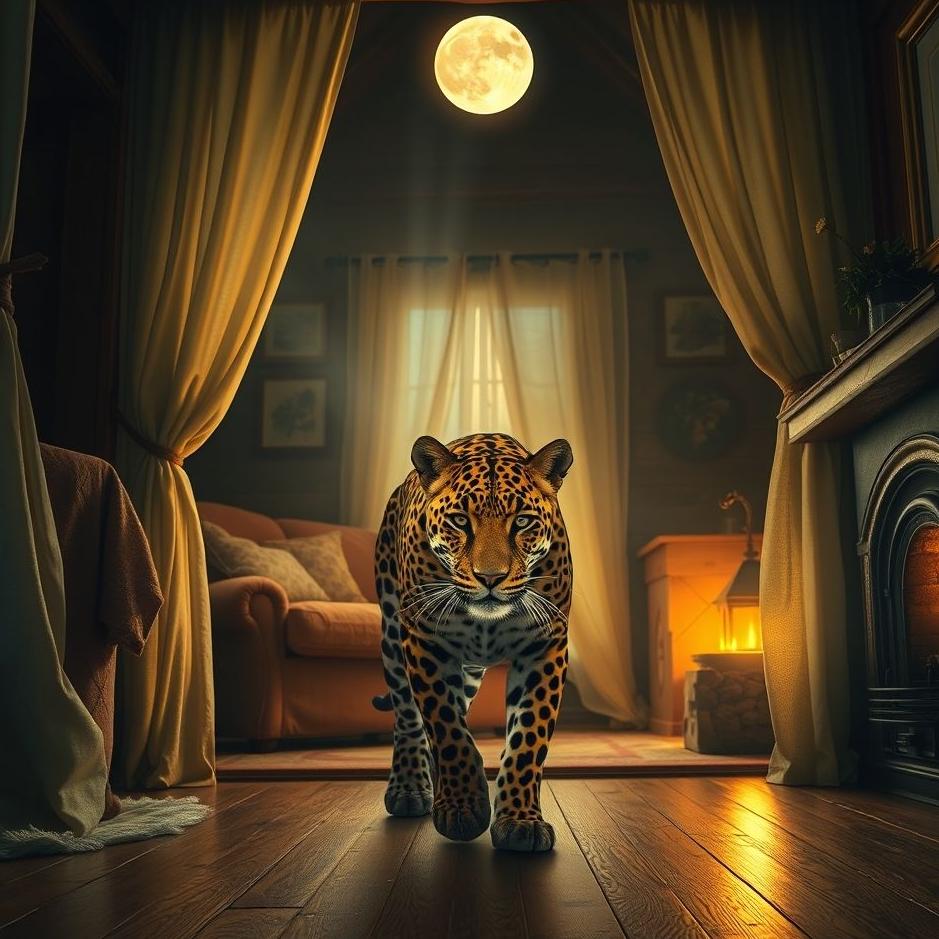 Dream : A leopard entering a house in a dream