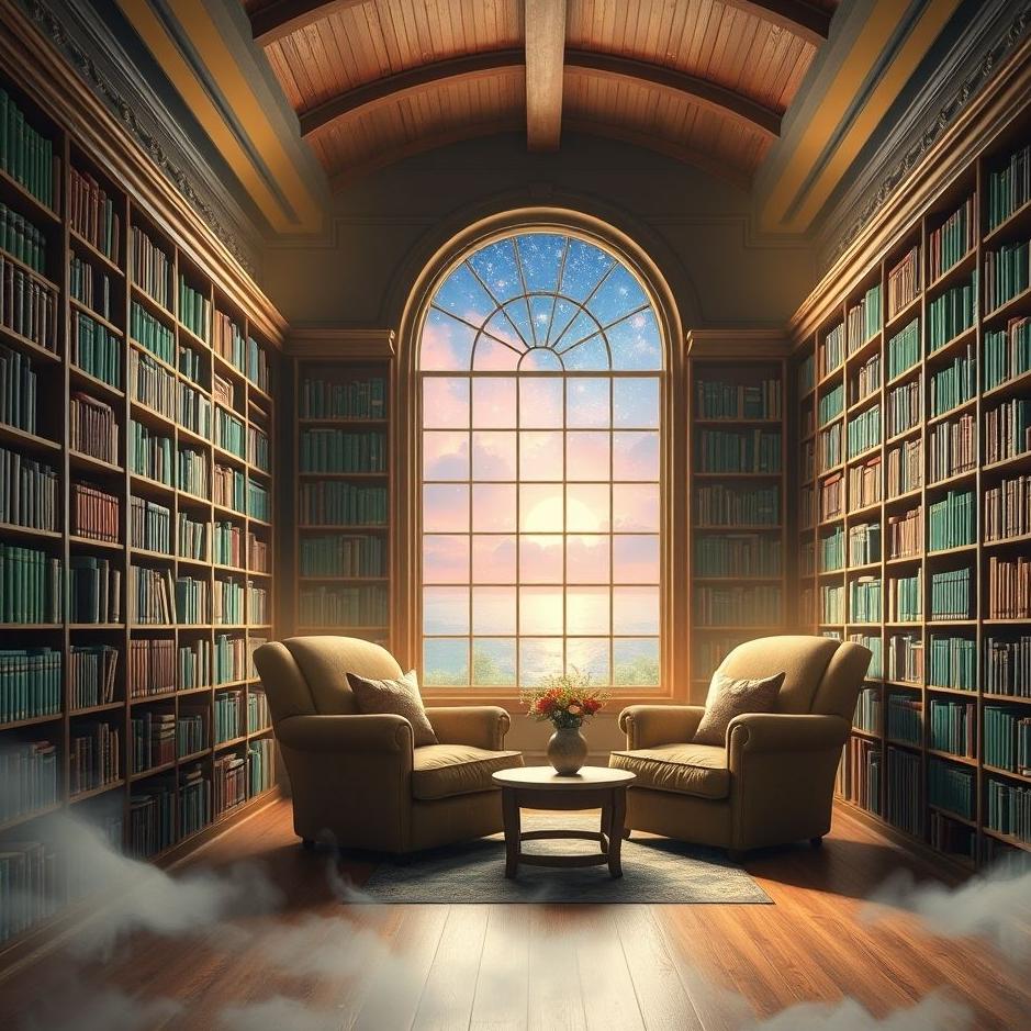 Dream : A library at home in a dream