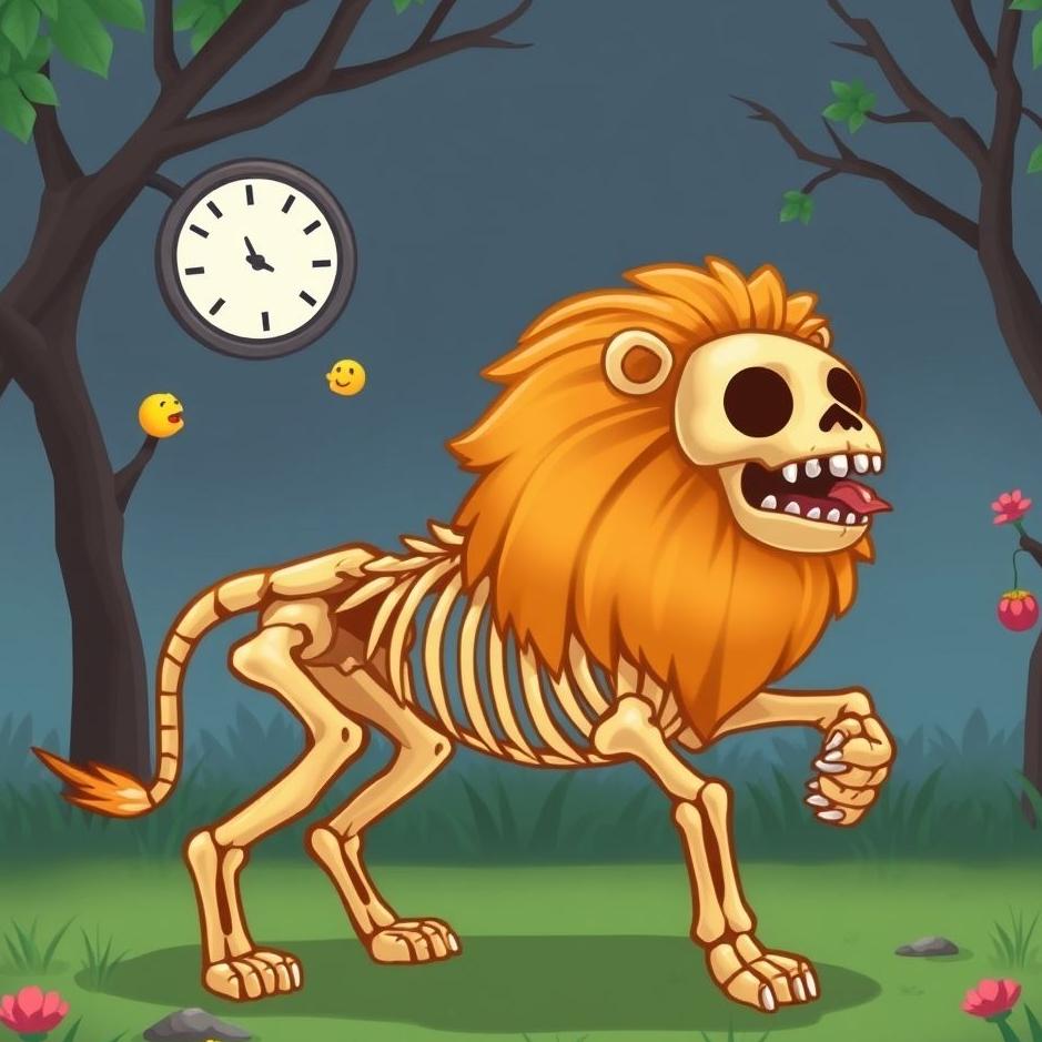 Dream : A lion in a zoo in a dream