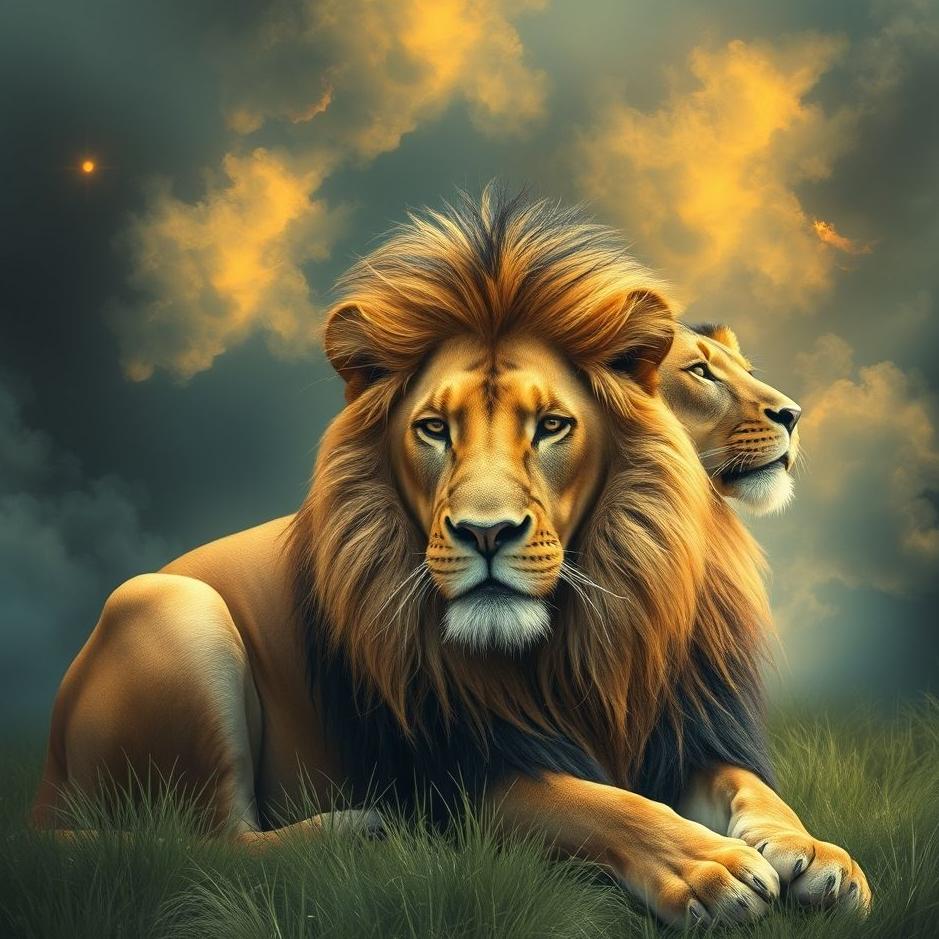 Dream : A lion surround you in a dream
