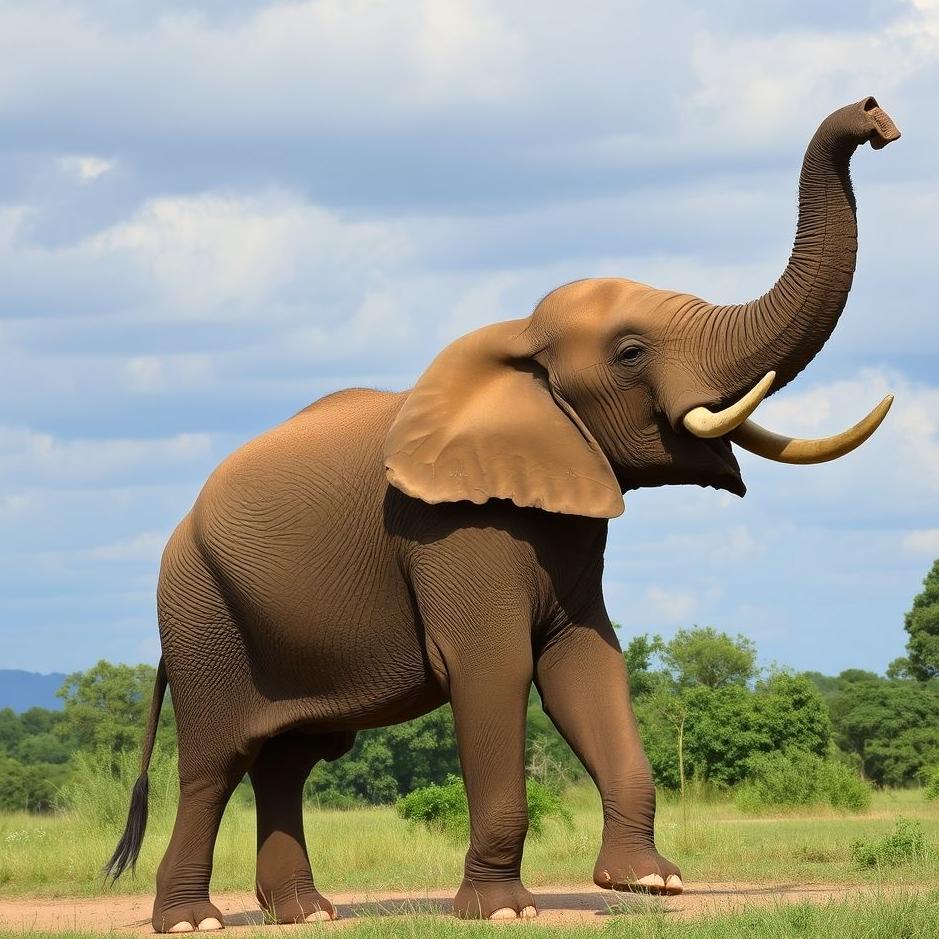 Dream : A live elephant 