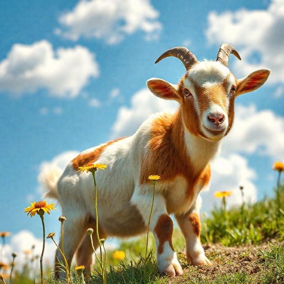 Dream : A live goat 
