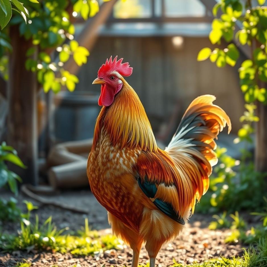 Dream : A live rooster 