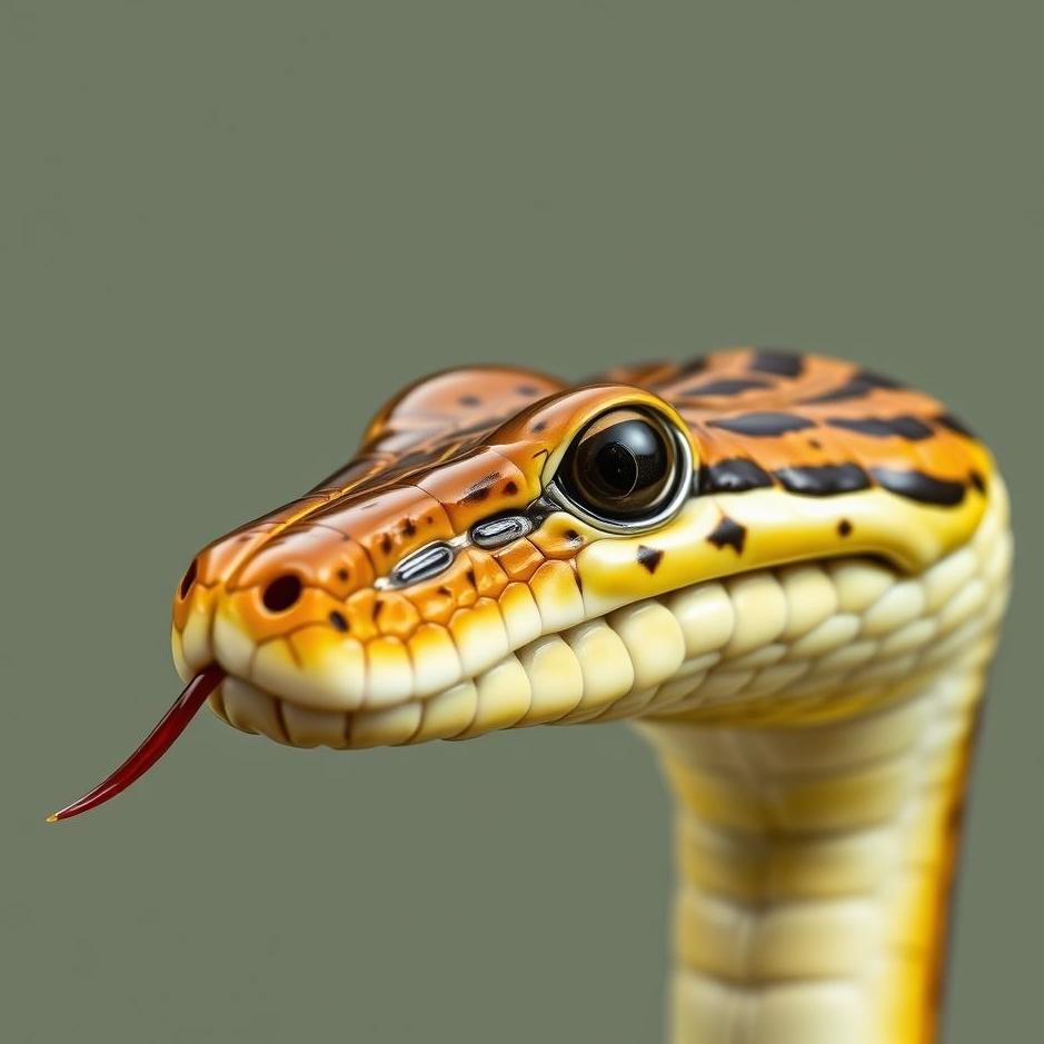 Dream : A live snake head 