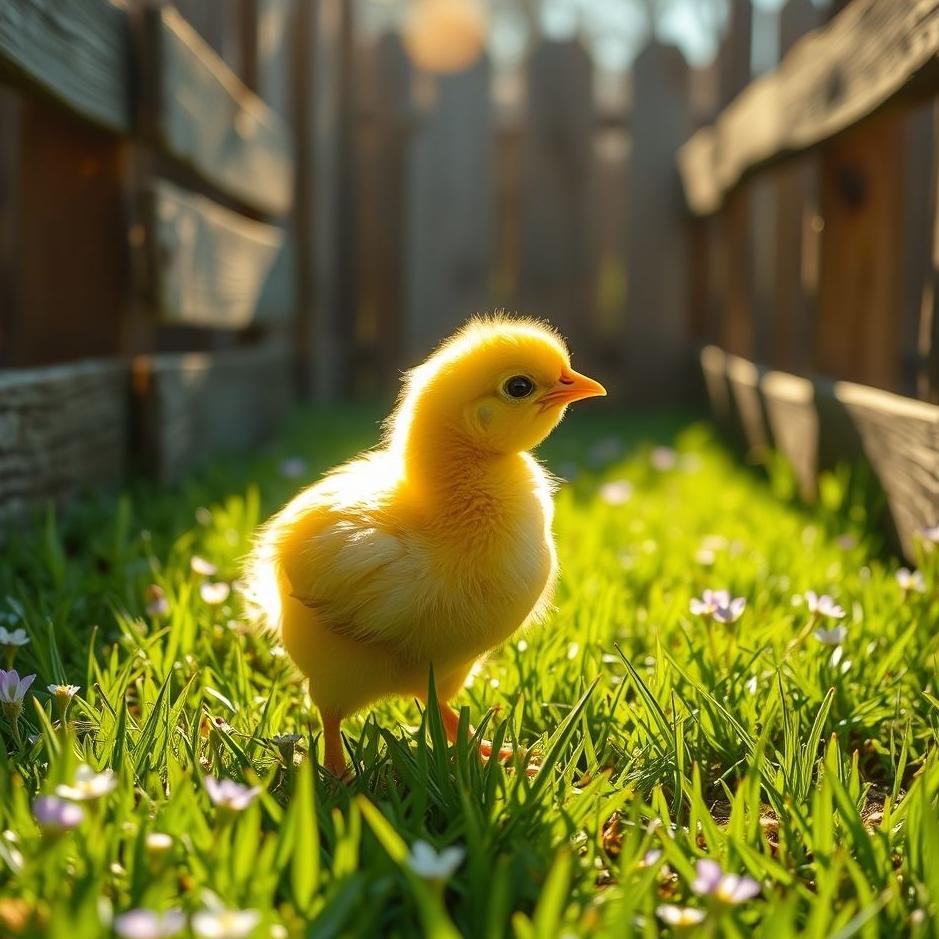 Dream : A live yellow chicken 