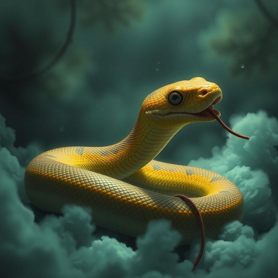 Dream : A locked snake in a dream