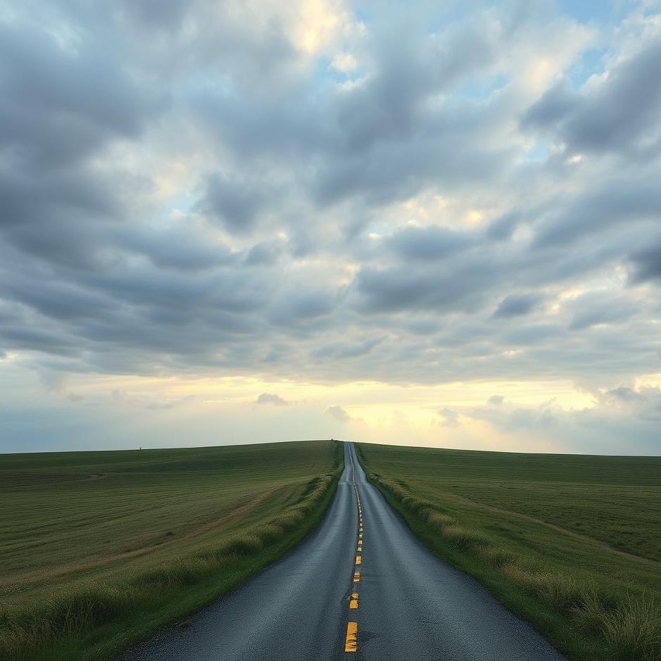 Dream : A long and narrow road in a dream