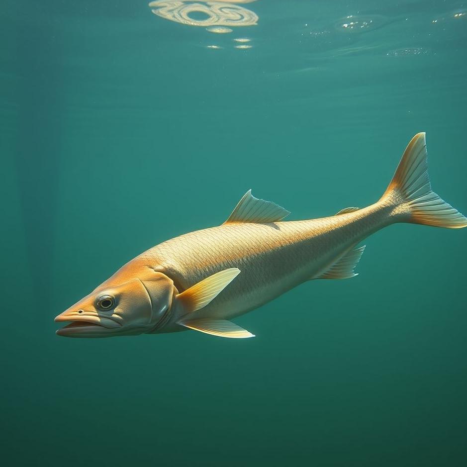 Dream : A long and thin fish in a dream