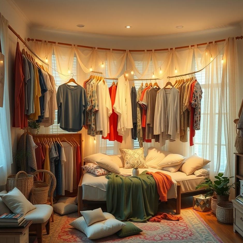 Dream : A lot of clothes at home in a dream
