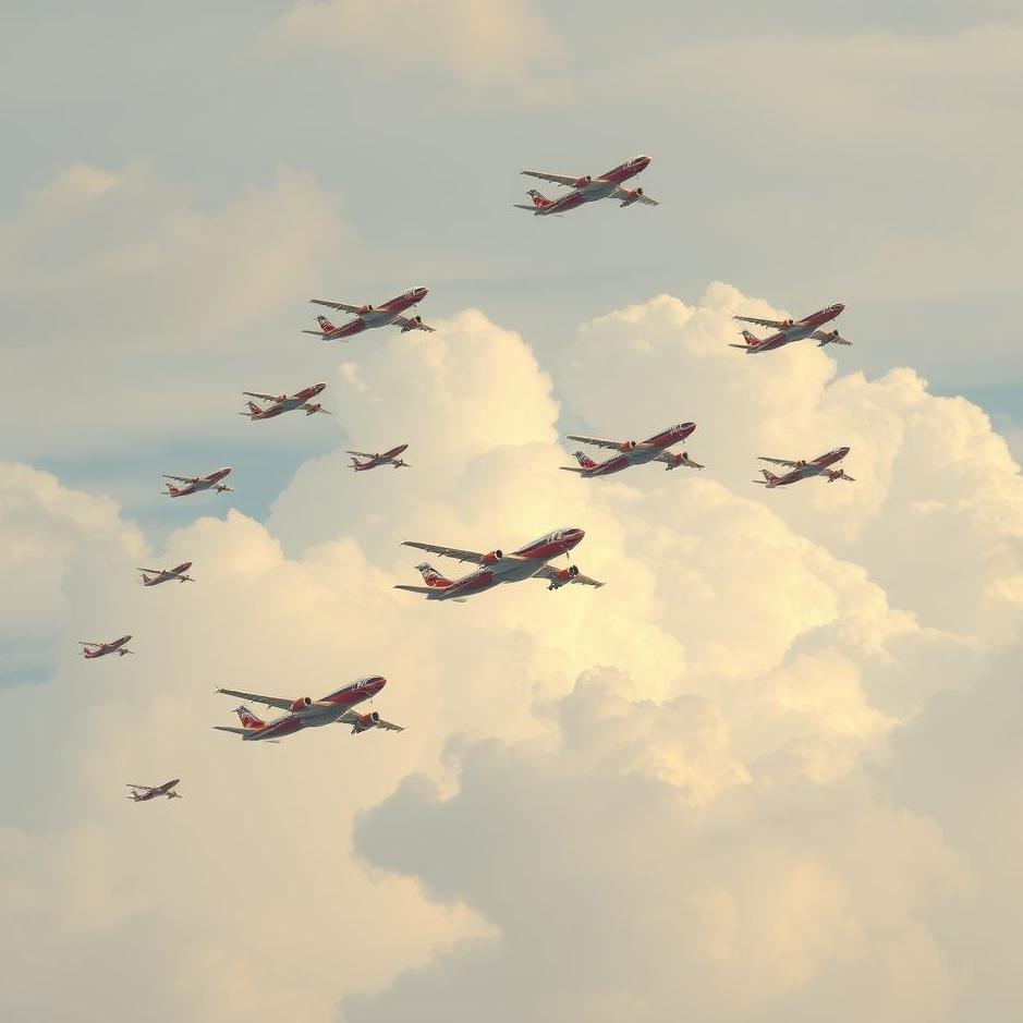 Dream : A lot of planes in the air in a dream