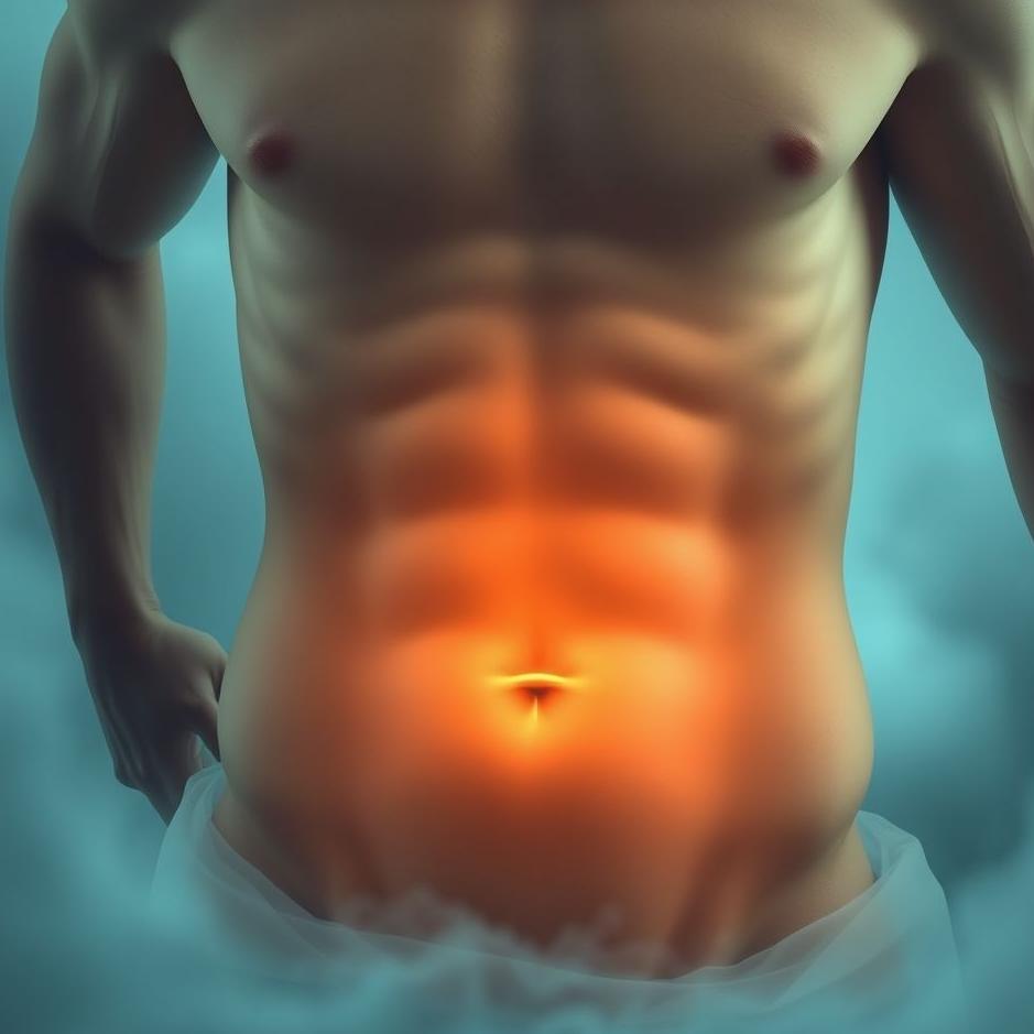Dream : A male abdomen in a dream