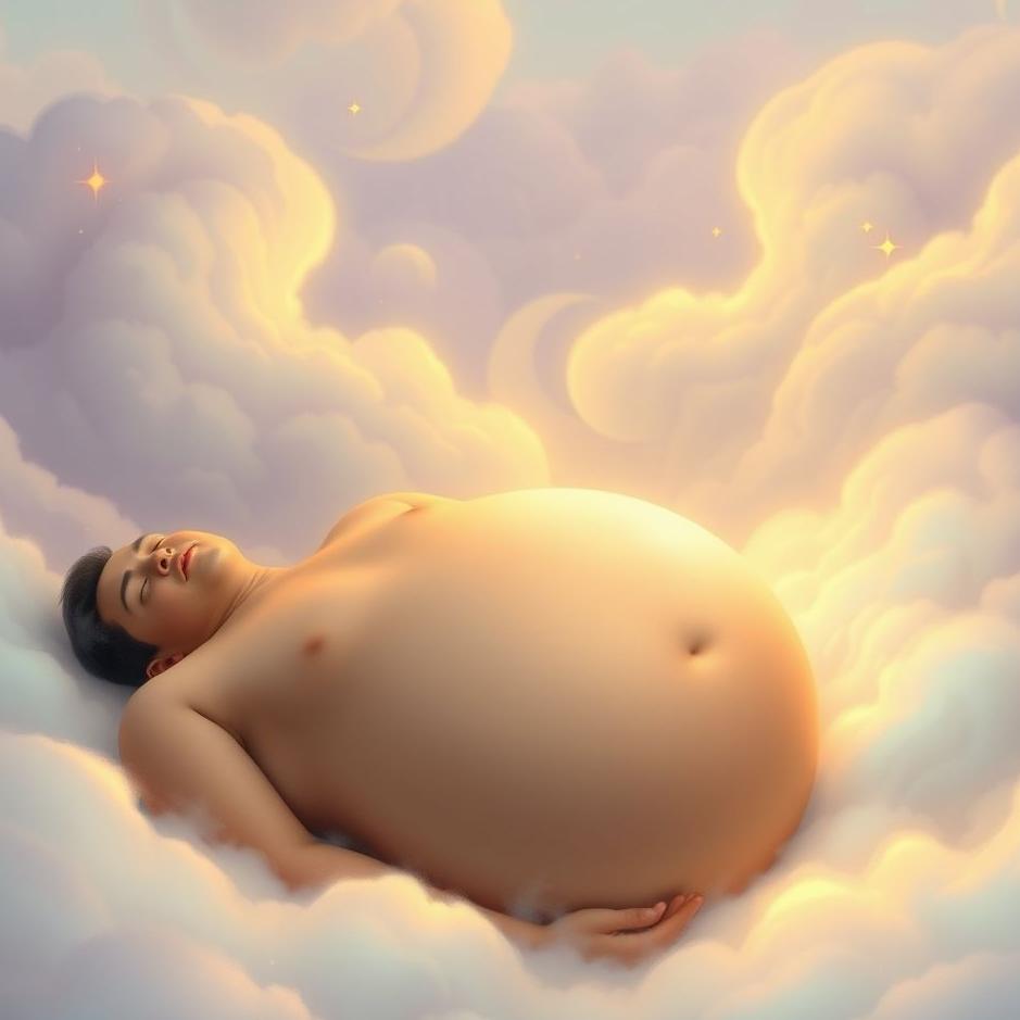 Dream : A male belly in a dream