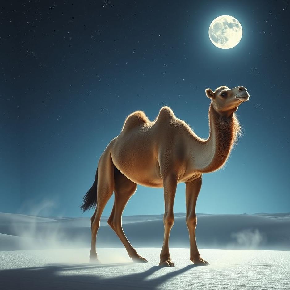 Dream : A male camel in a dream