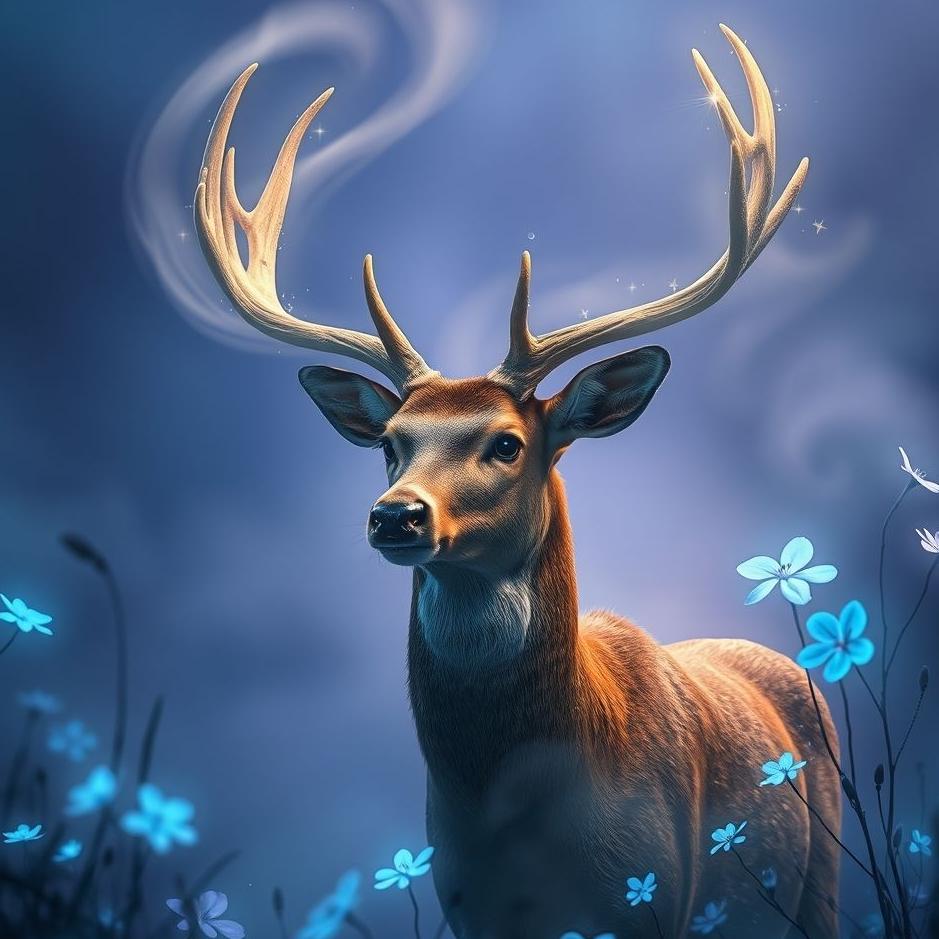 Dream : A male deer in a dream