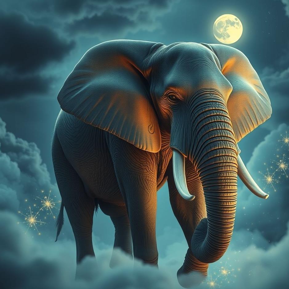 Dream : A male elephant in a dream