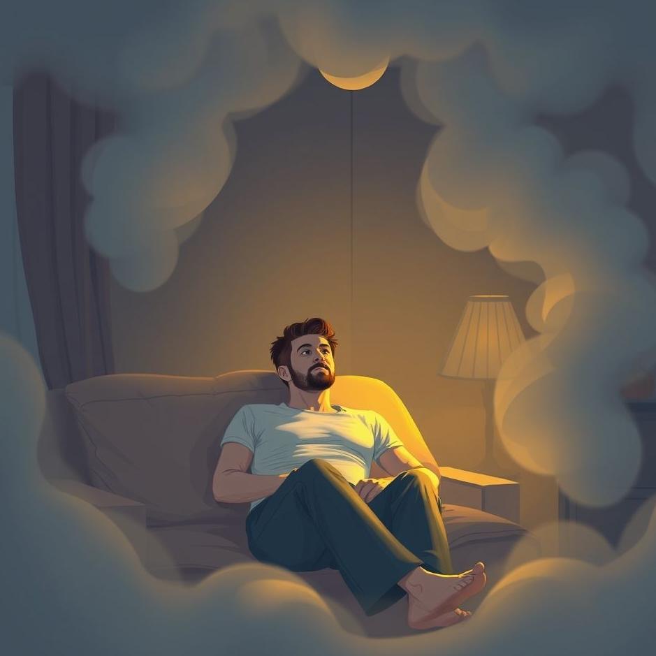 Dream : A male guest at home in a dream