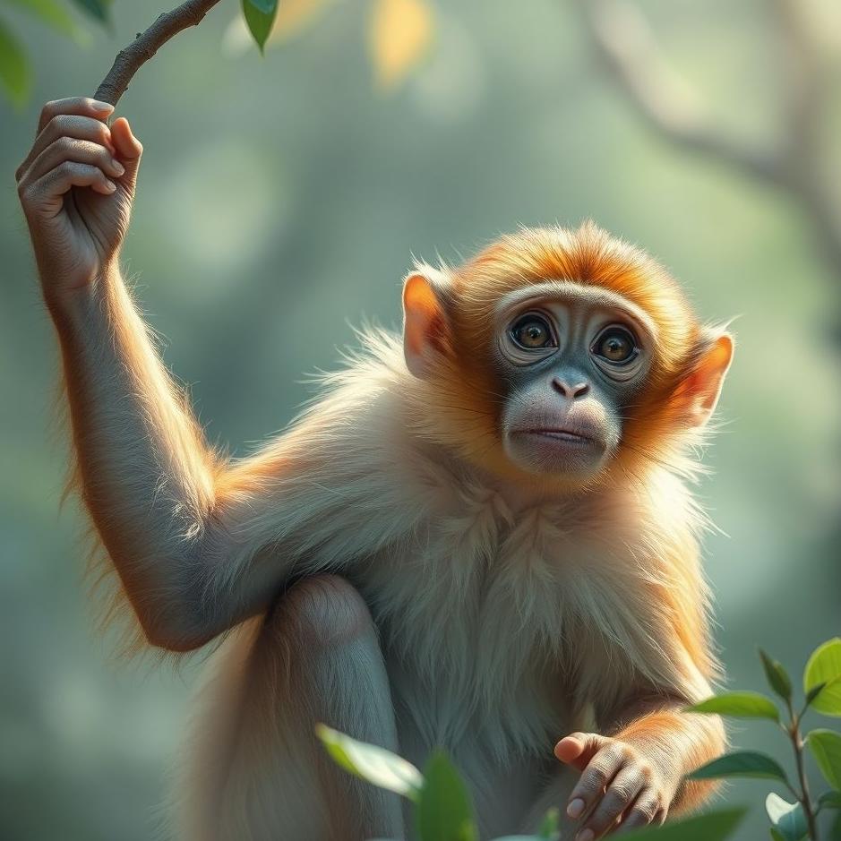 Dream : A male monkey in a dream