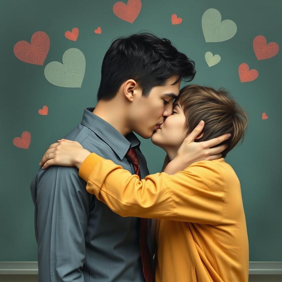 Dream : A male teacher kissing in a dream
