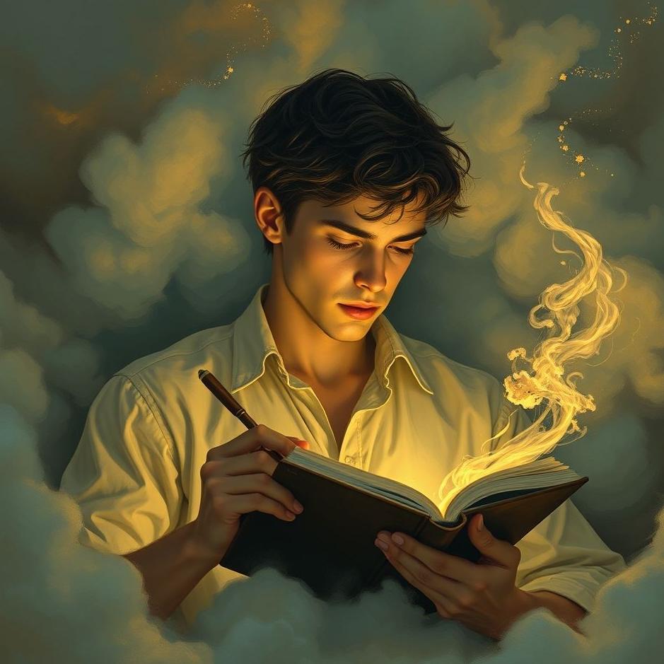 Dream : A male writer in a dream