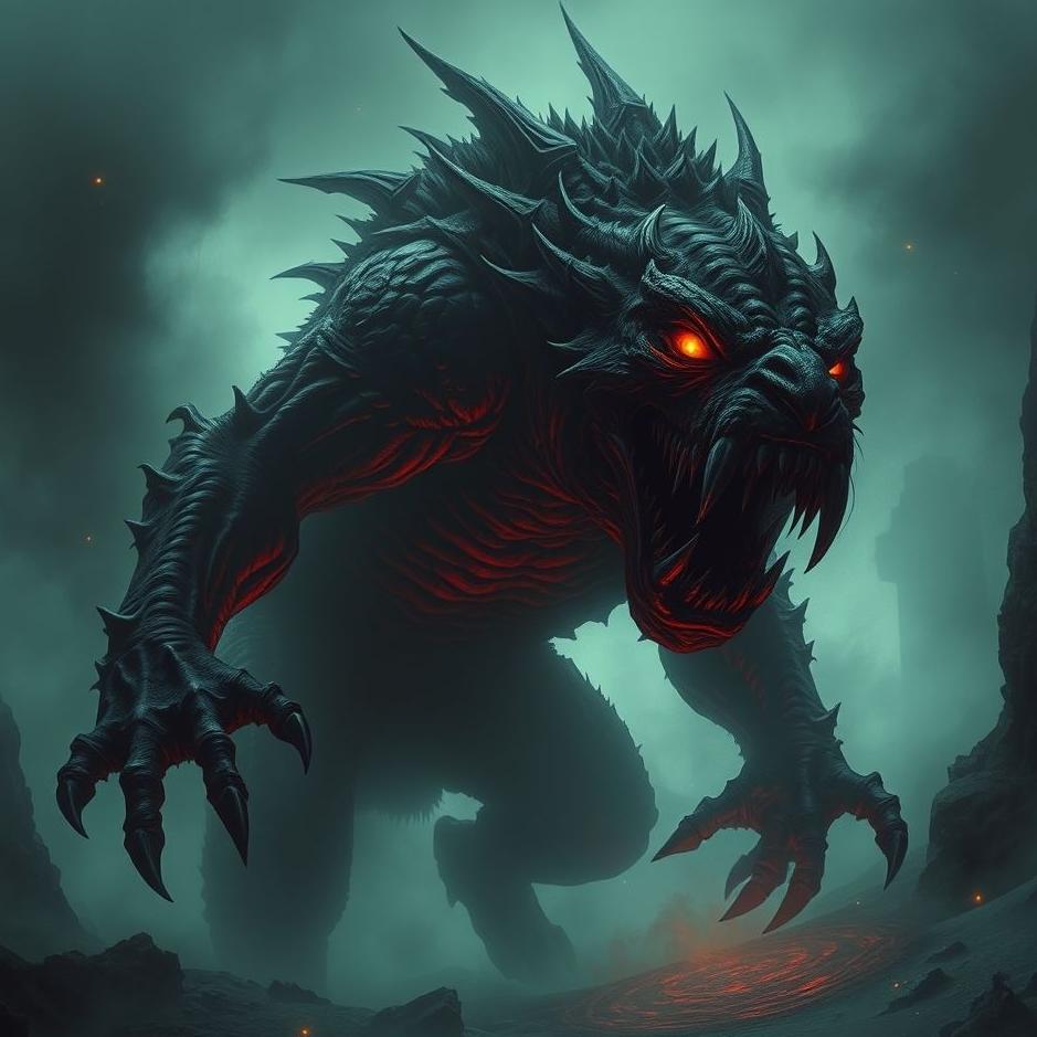 Dream : A man-eating creature in a dream