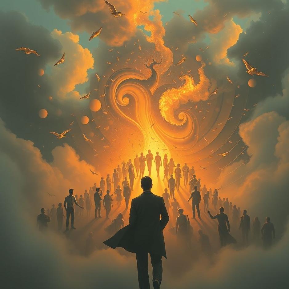 Dream : A man full of people in a dream