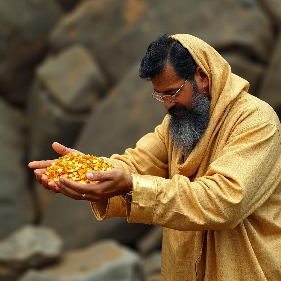 Dream : A man giving gold 