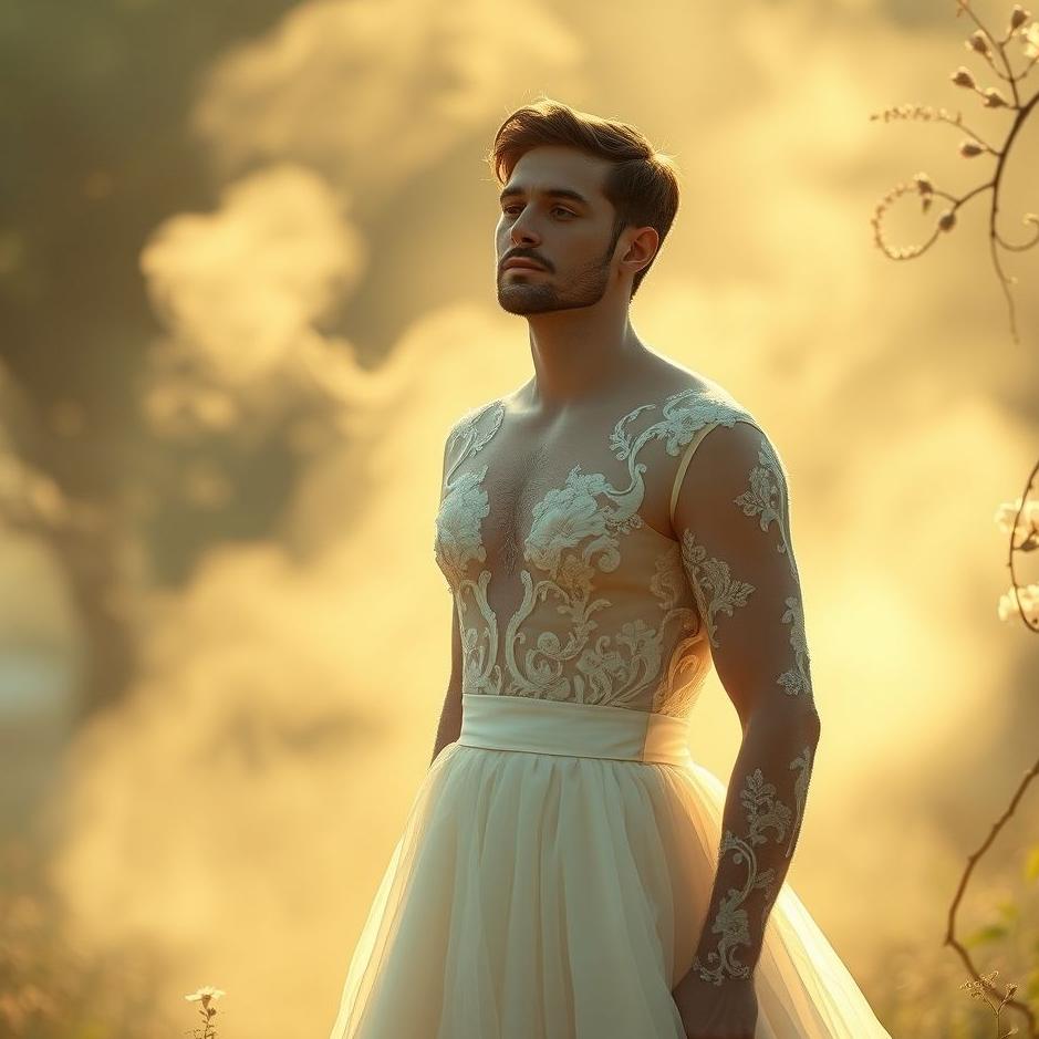 Dream : A man in a wedding dress in a dream