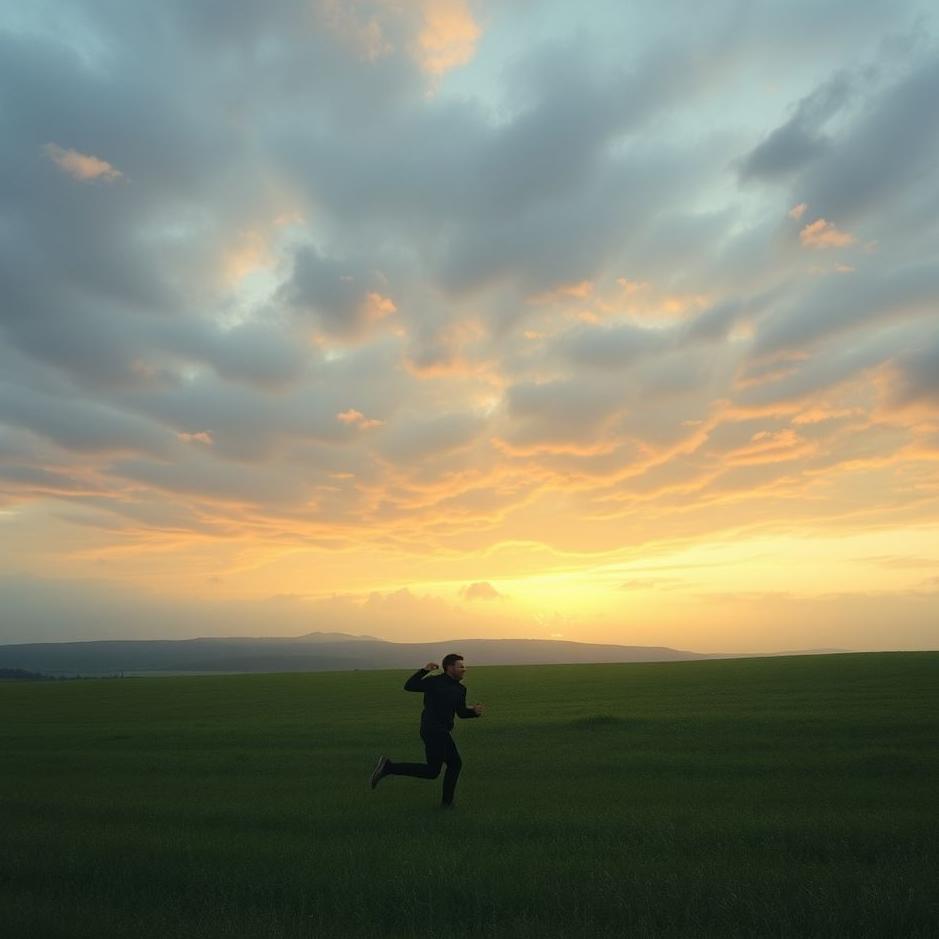 Dream : A man running away in a dream