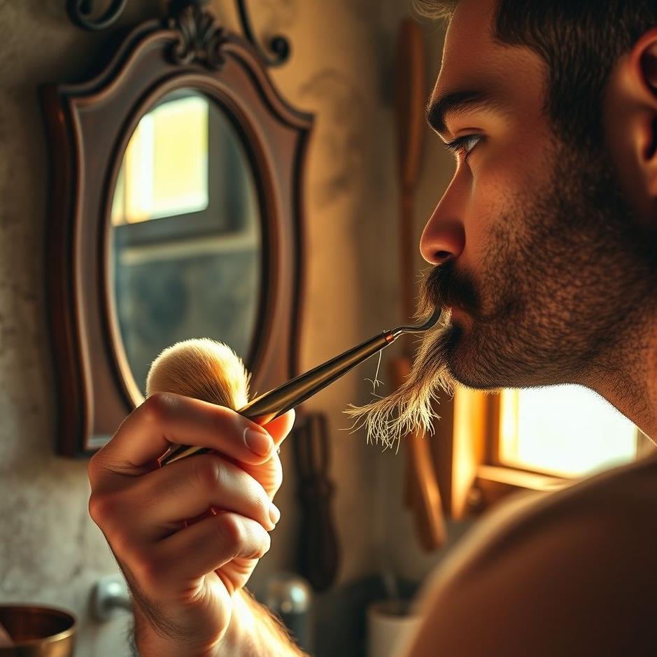 Dream Dictionary : A man shaving his moustache 
