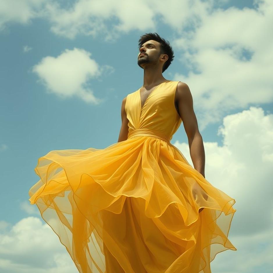 Dream : A man wearing a dress in a dream