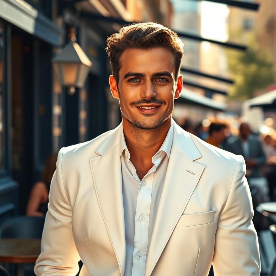 Dream : A man wearing a white jacket 