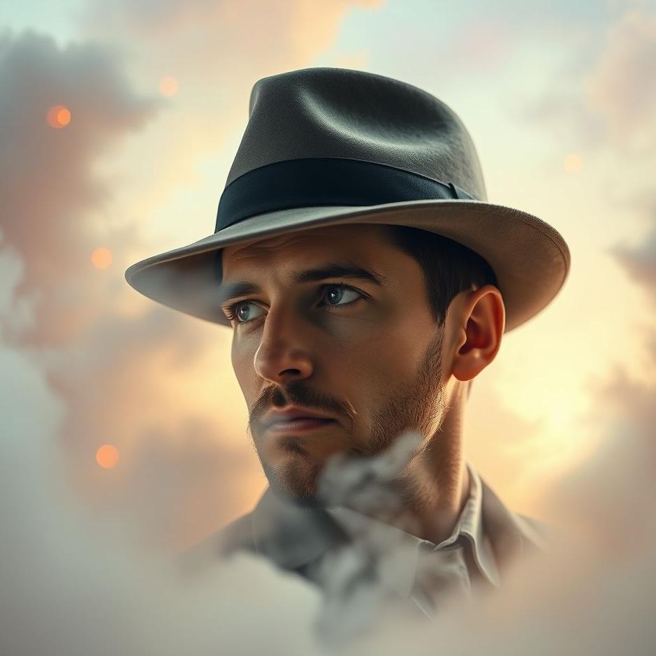 Dream : A man with a fedora hat in a dream