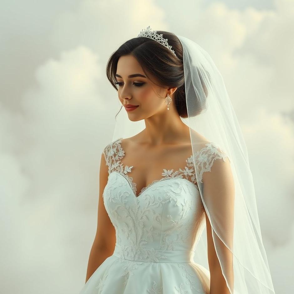 Dream : A married girl wearing a wedding dress in a dream