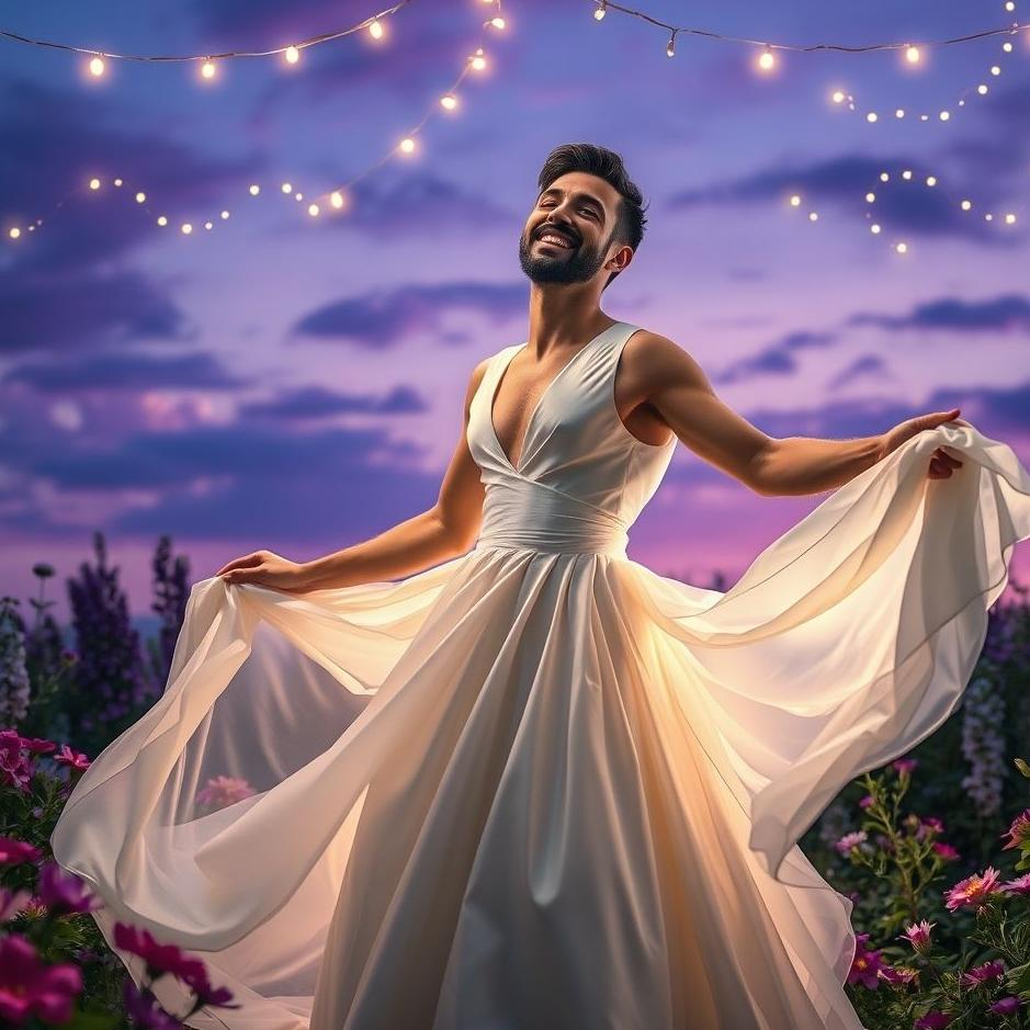 Dream : A married man wearing a wedding dress in a dream