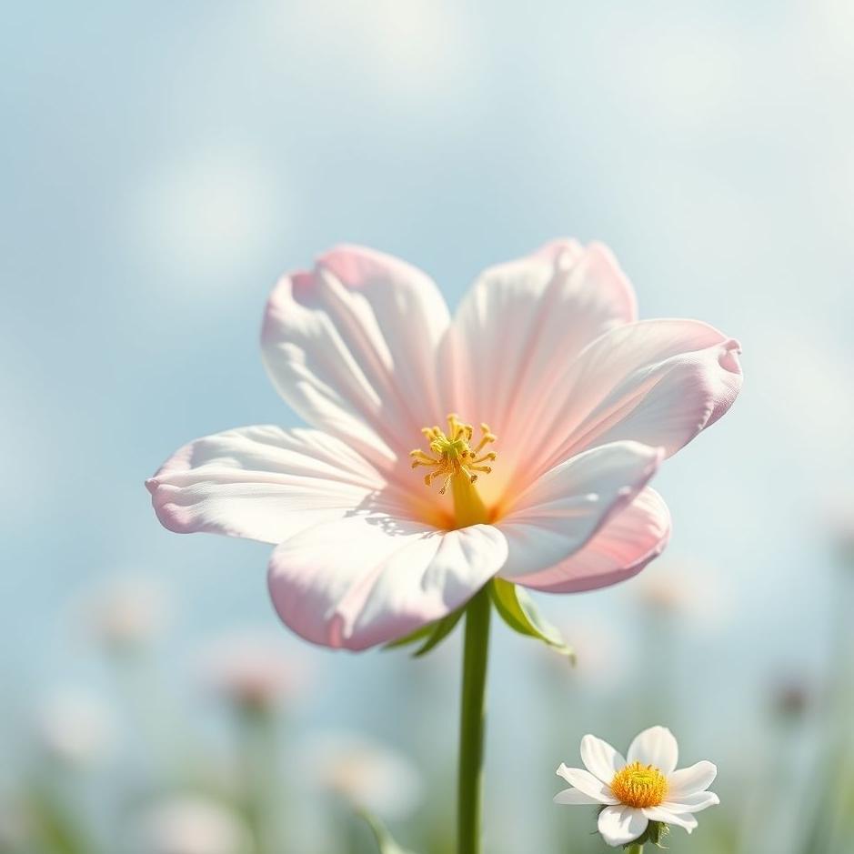 Dream : A marshmallow flower in a dream
