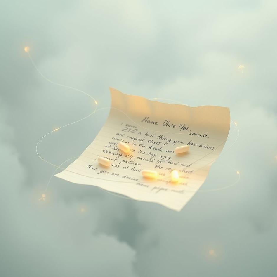 Dream : A medicine prescription in a dream