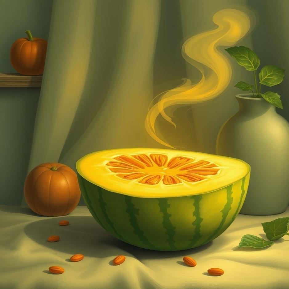 Dream : A melon at home in a dream