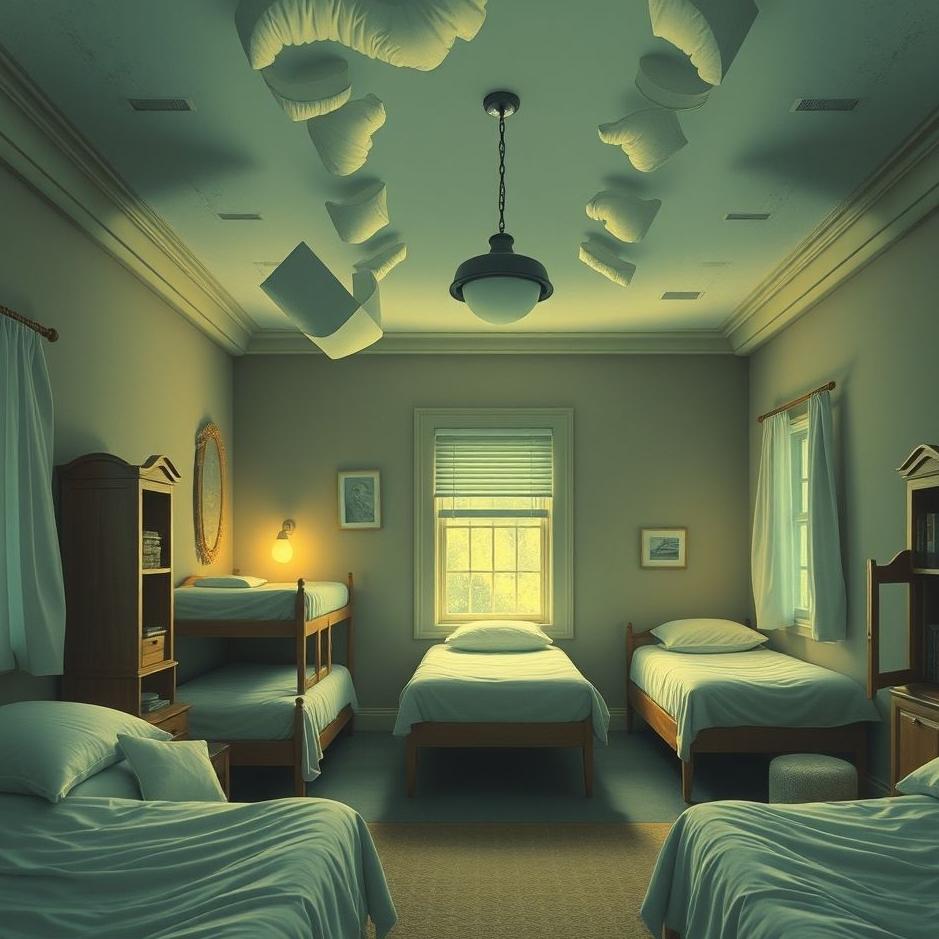 Dream : A men's dormitory in a dream