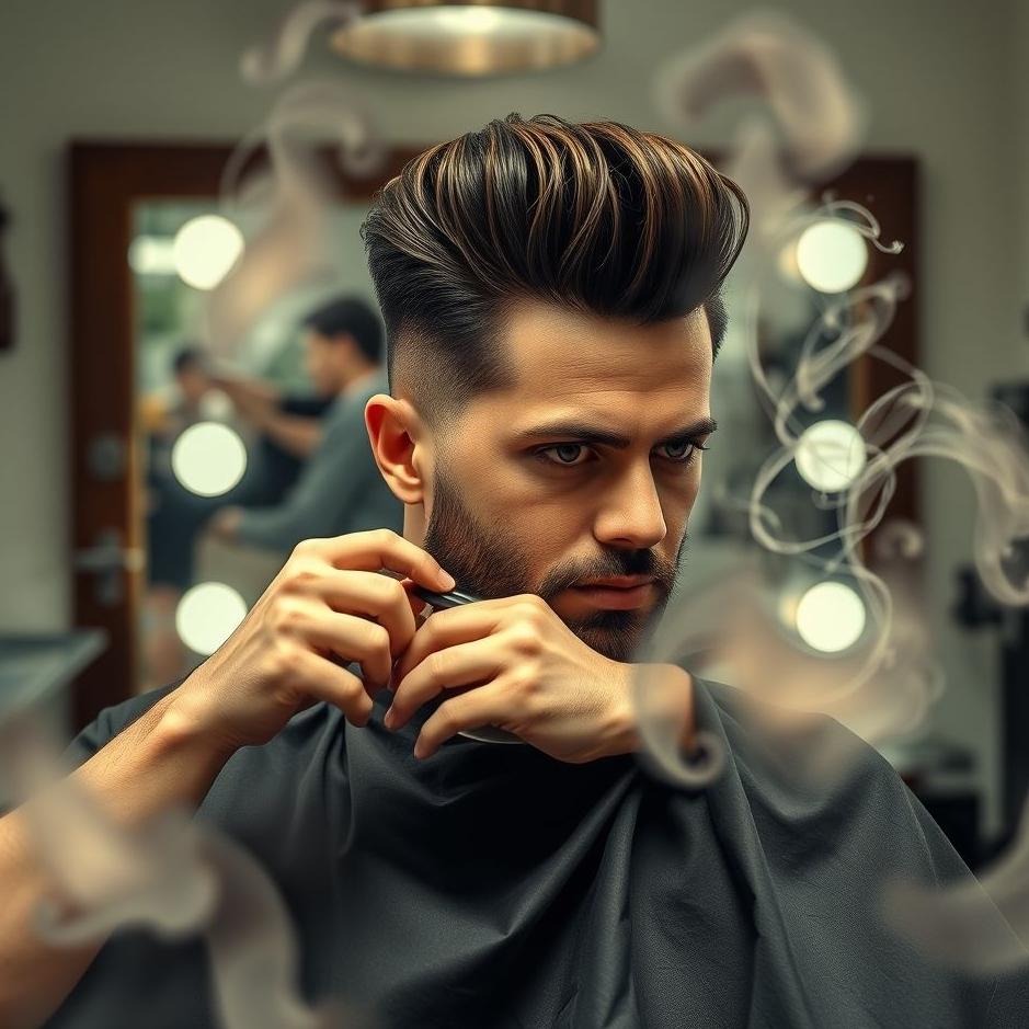 Dream : A men's hairdresser in a dream