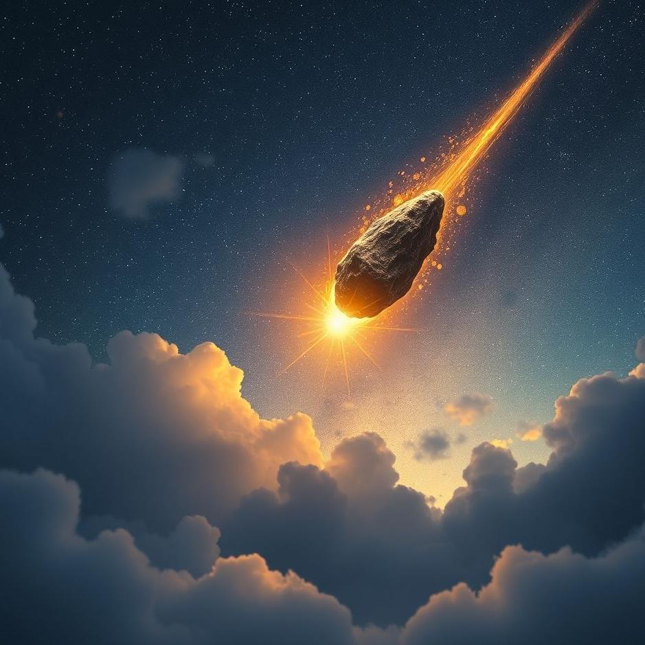Dream : A meteorite falling from the sky in a dream