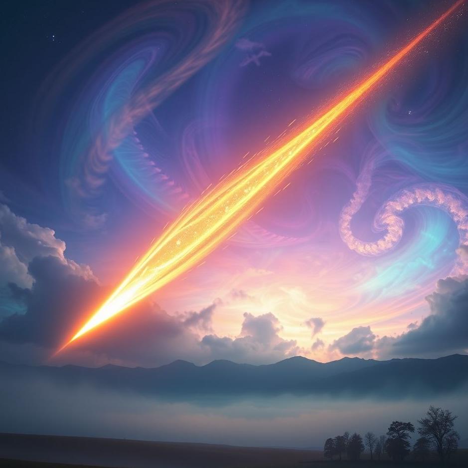 Dream : A meteorite falling in a dream