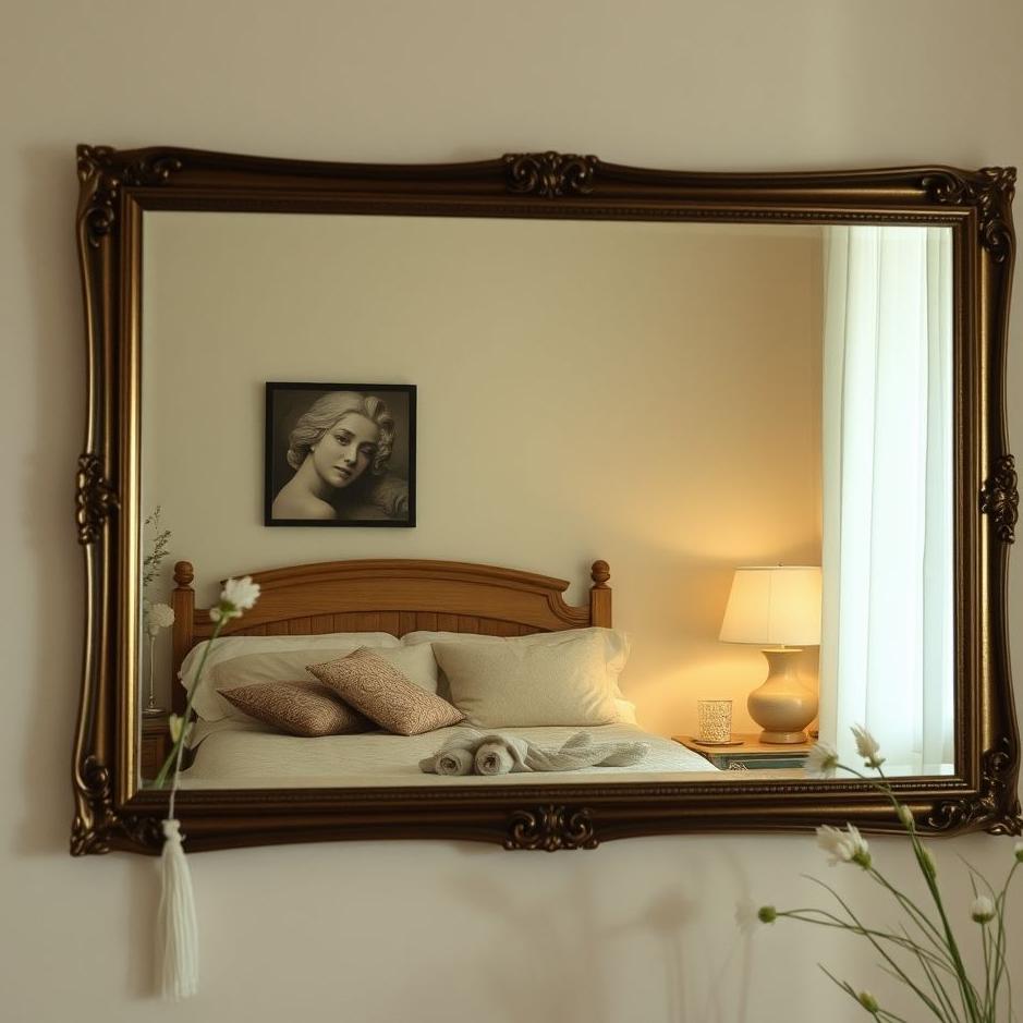 Dream : A mirror at home in a dream